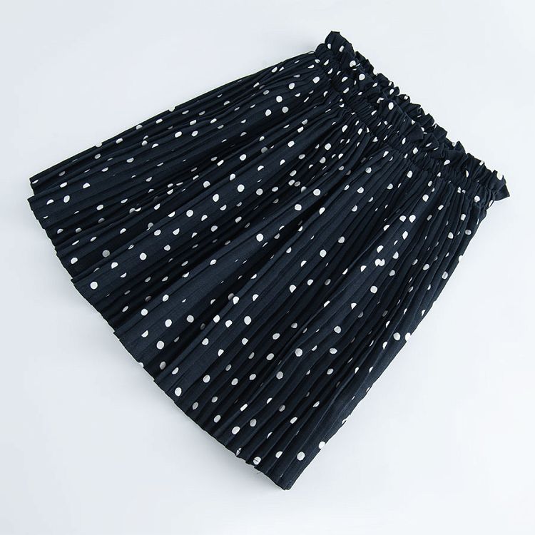 Black and white polka dot skirt
