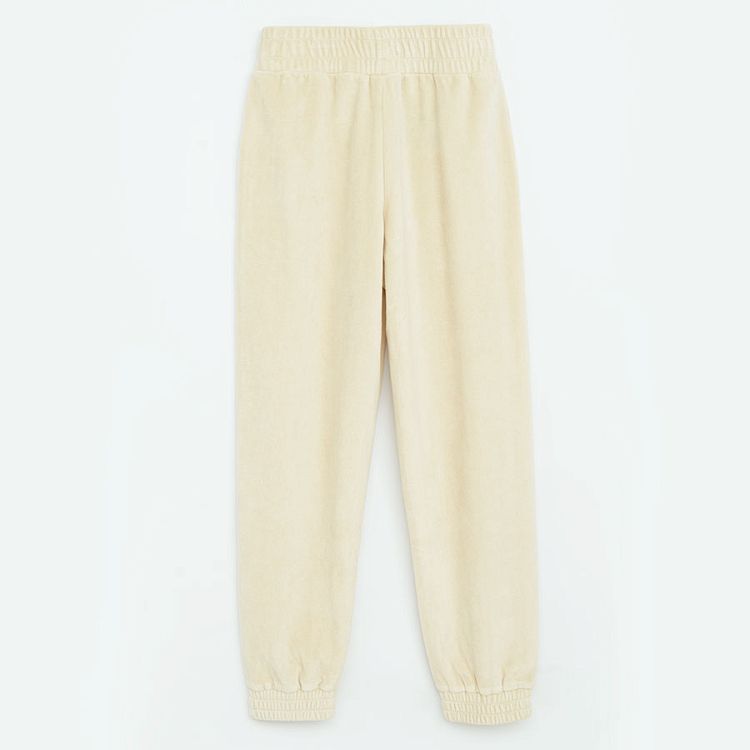 White jogging pants