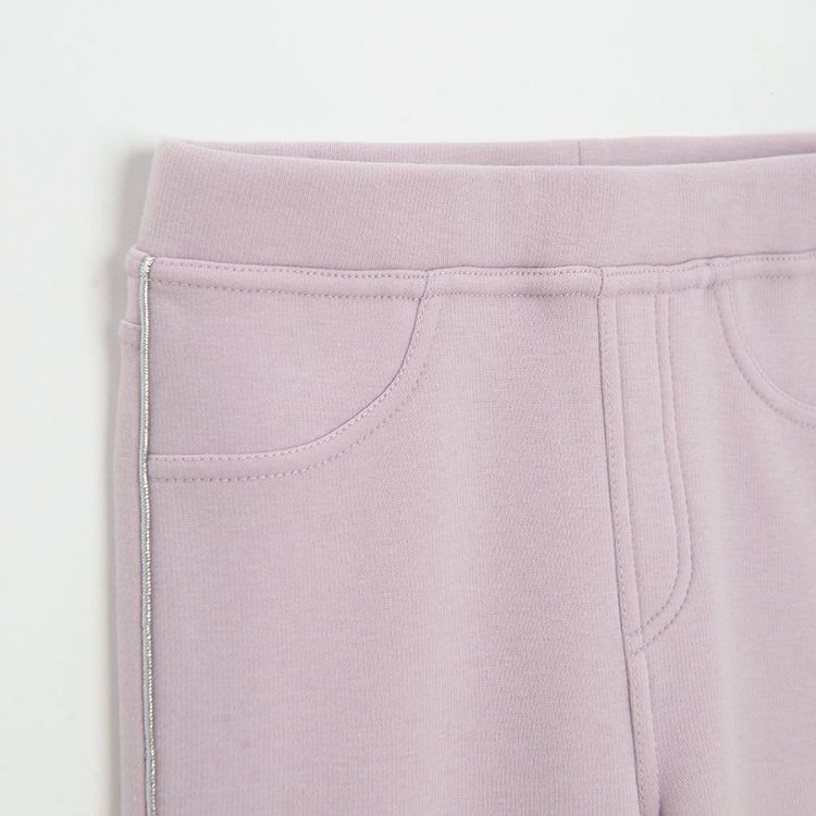 Κολάν λιλά με επένδυση fleece