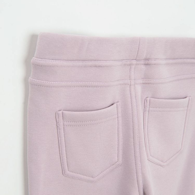 Κολάν λιλά με επένδυση fleece