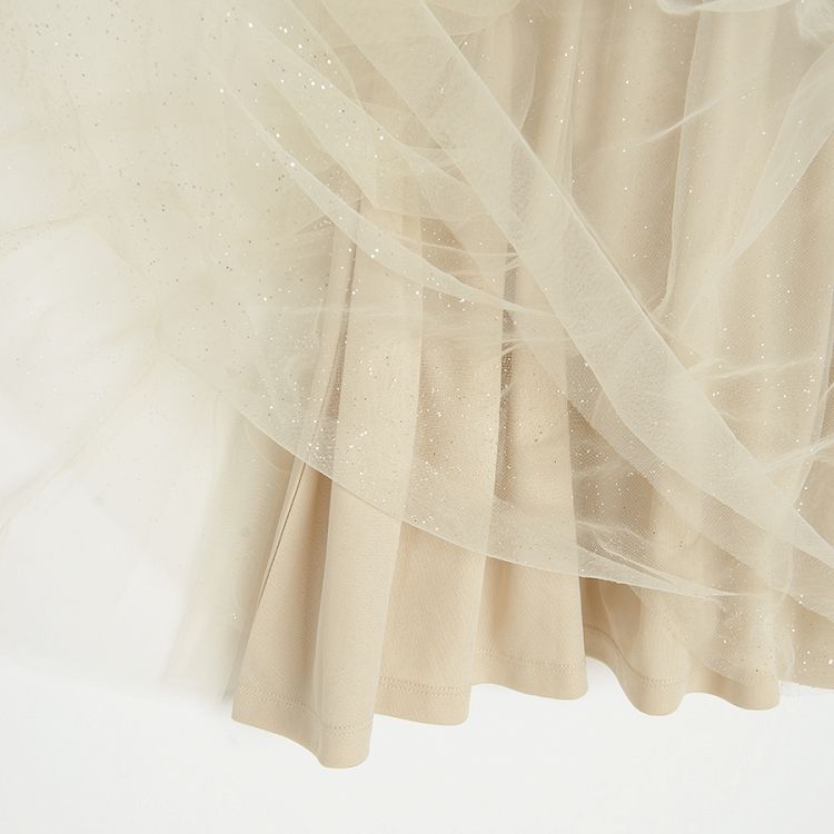Ecru tulle skirt