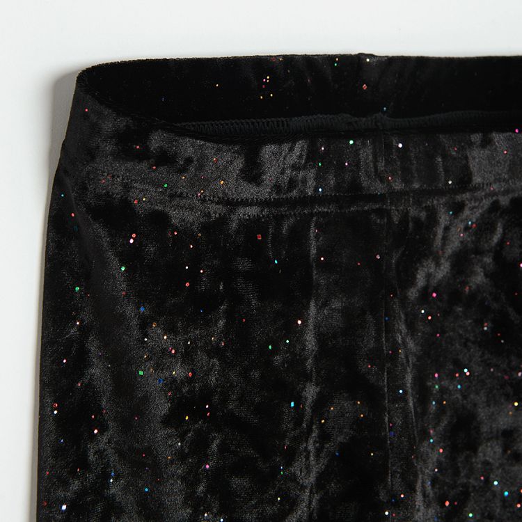 Black sparkle leggings