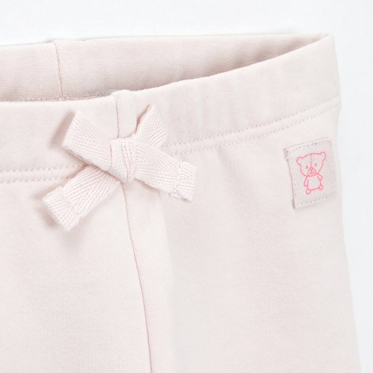 Pink leggings with flowers print