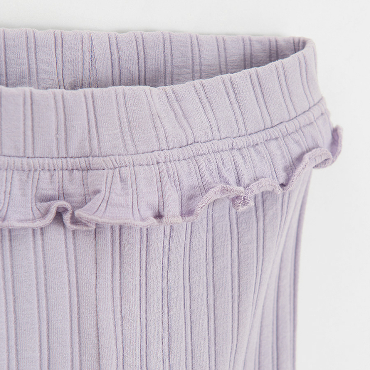 Purple footless leggings