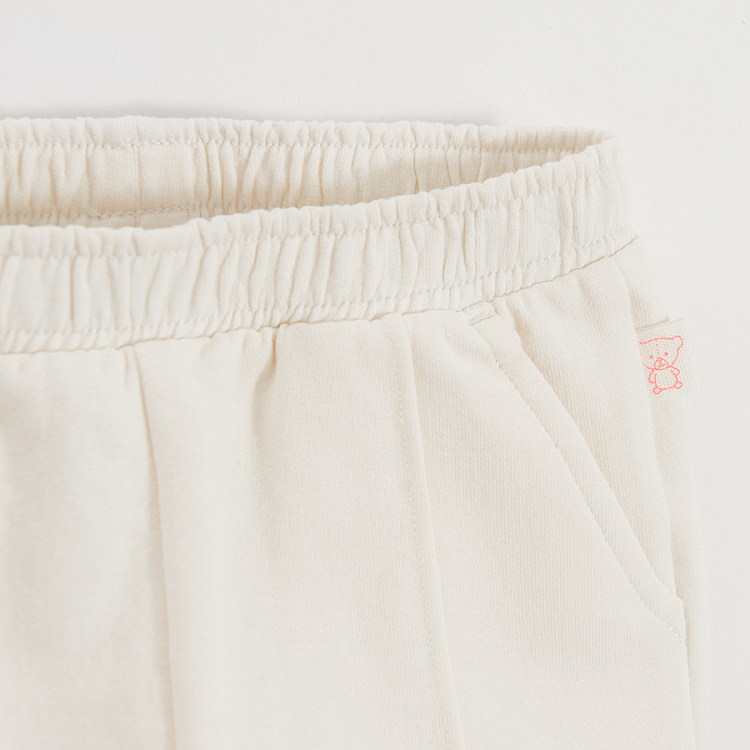 White and pink sweatpants- 2 pack