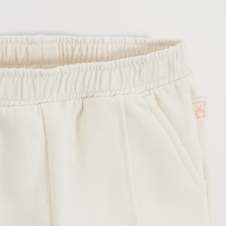White and pink sweatpants- 2 pack