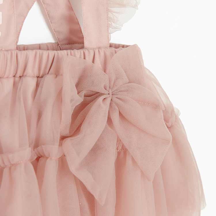 Light pink skirt dungaree skirt