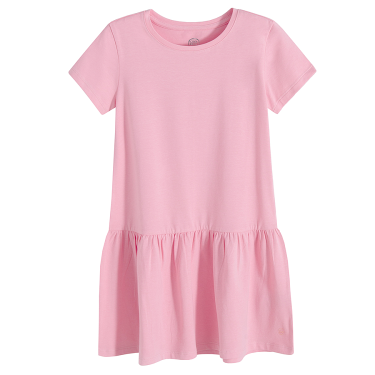 Pink short sleeve dress