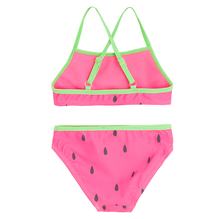 Bikini with watermelon pattern
