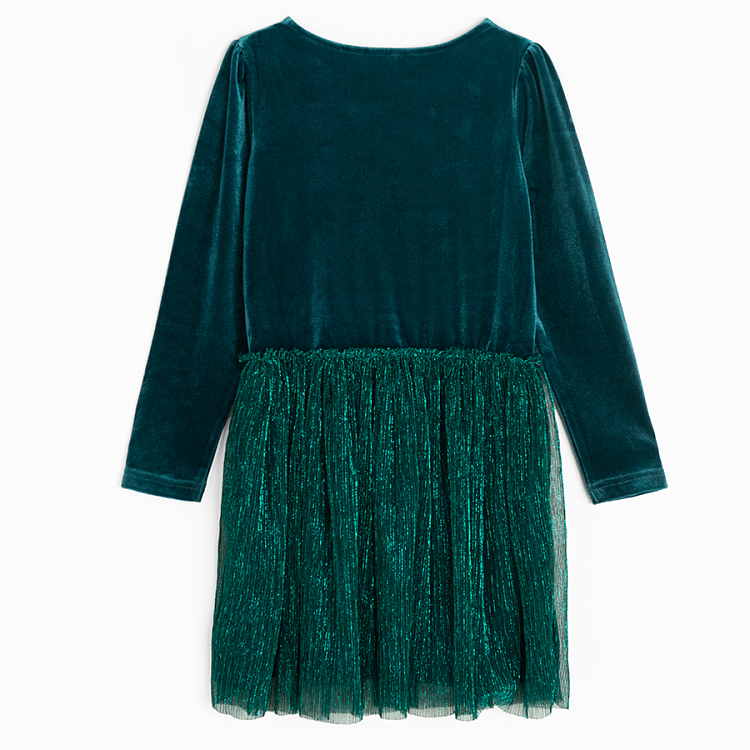 open lace back dress Baltic Born Womens Mindy Pleated Dress | Emerald