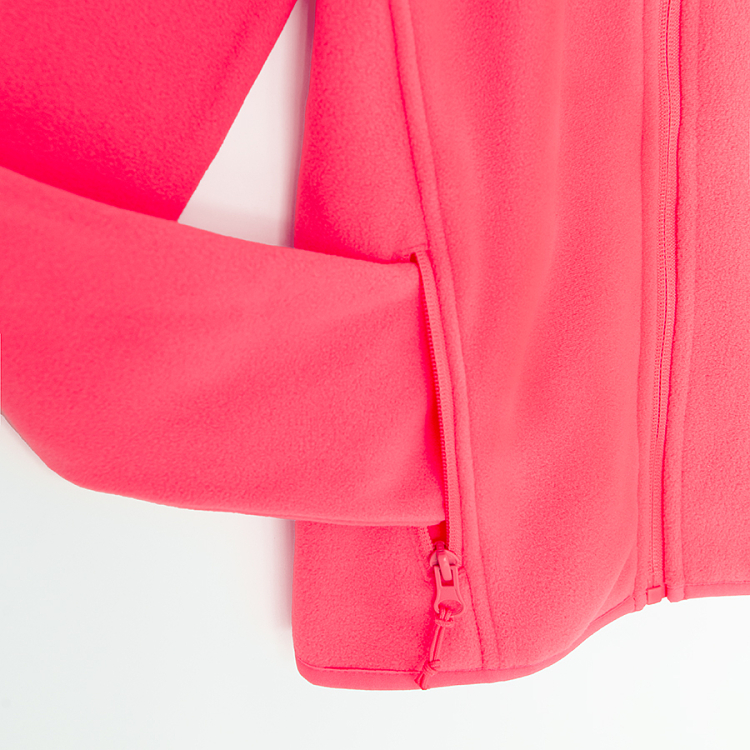 Pink zip through sweatshirt