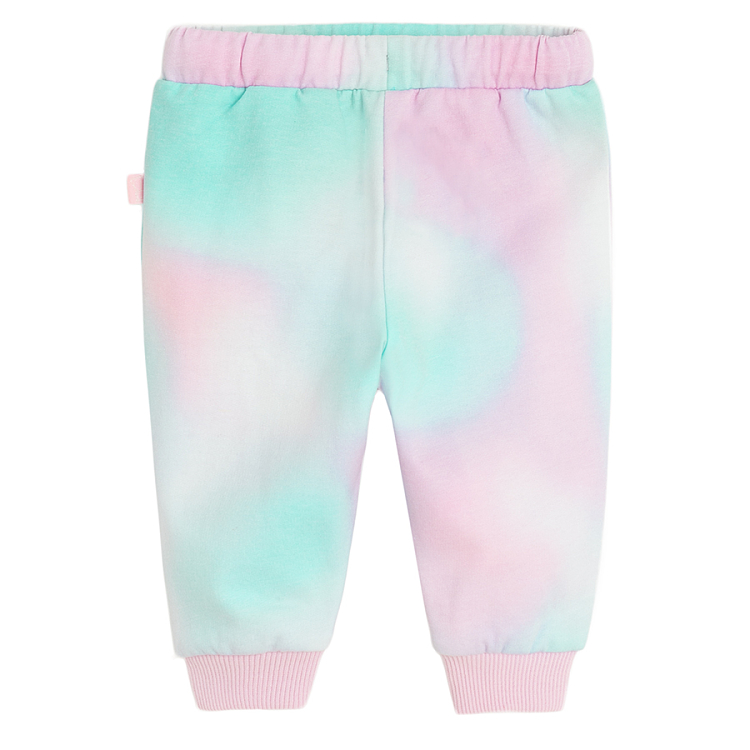 Φόρμα ροζ με εφέ tie dye