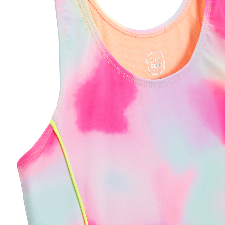 Μαγιό ολόσωμο με εφέ tie dye