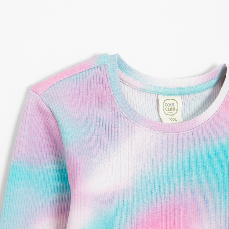 Μπλούζα μακρυμάνικη με εφέ tie dye