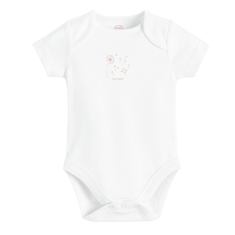Φορμάκι κοντομάνικο 4 τμχ. λευκό και ροζ I LOVE MUMMY, I LOVE DADDY