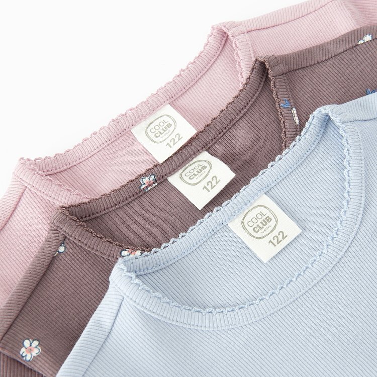 T-SHIRT L/S 3-PACK