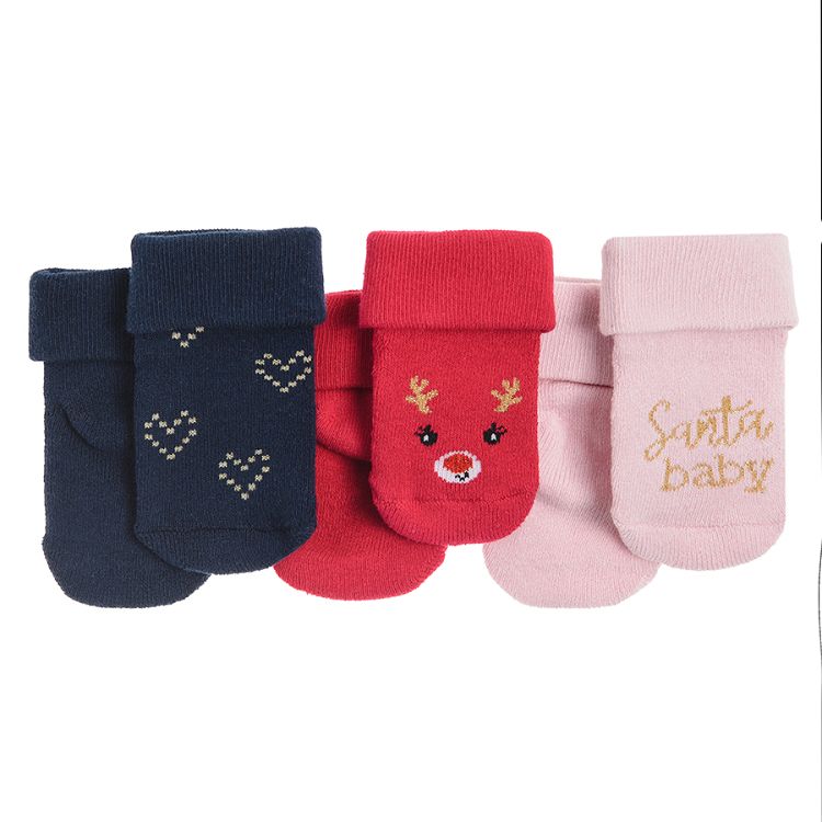 Socks 3-pack Christmas theme