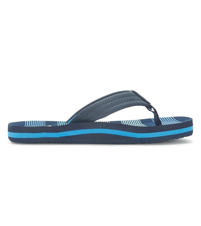Reef Kids Ahi Flip Flops Deep Sea stripes