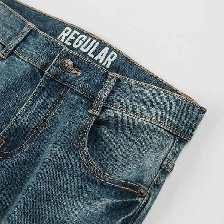 Denim capri pants
