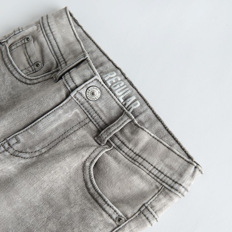 Light grey denim trousers