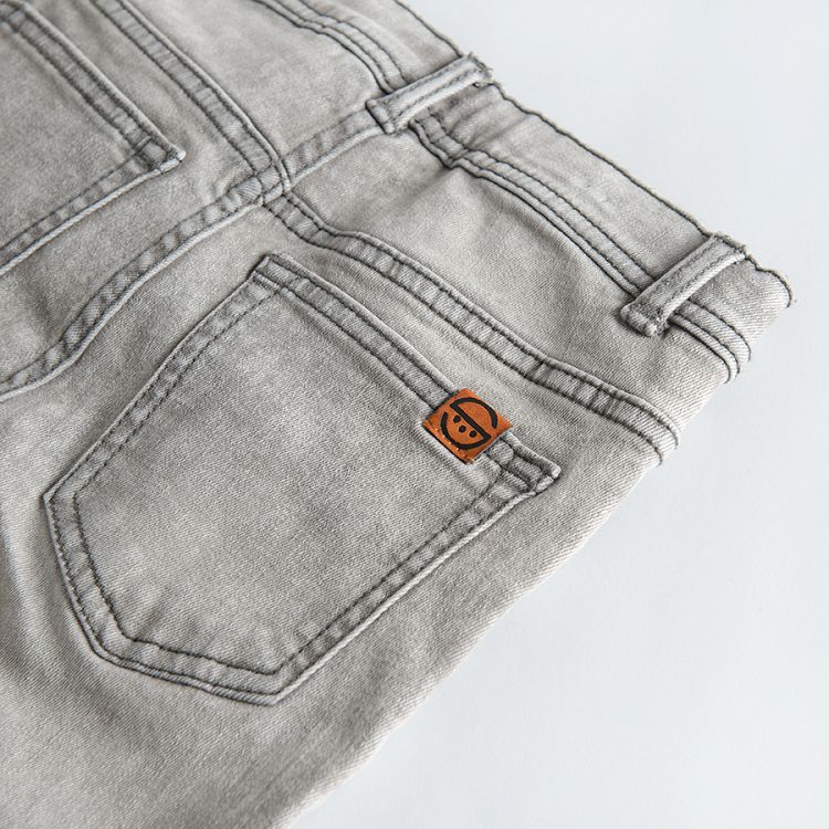 Light grey denim trousers