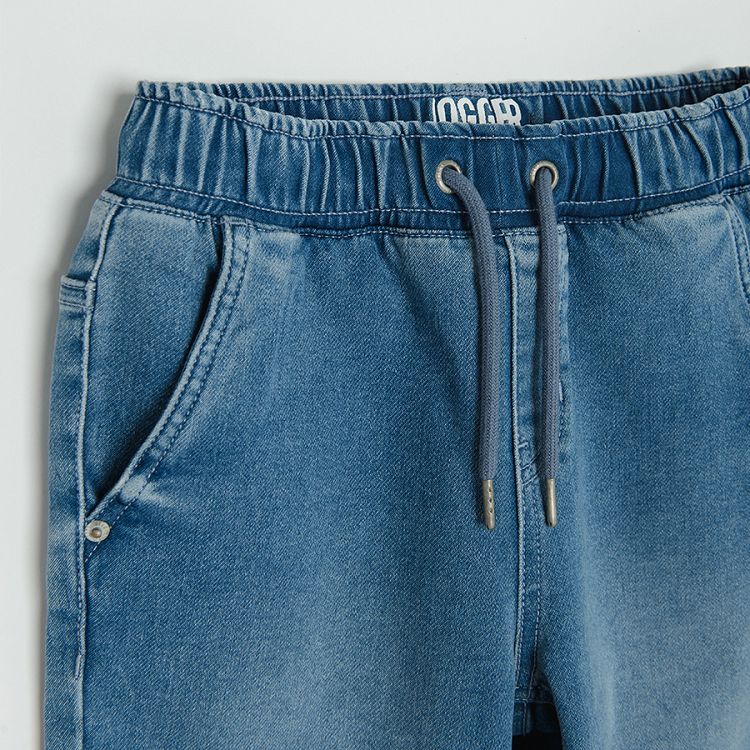 Παντελόνι τζιν γαλάζιο με επένδυση fleece