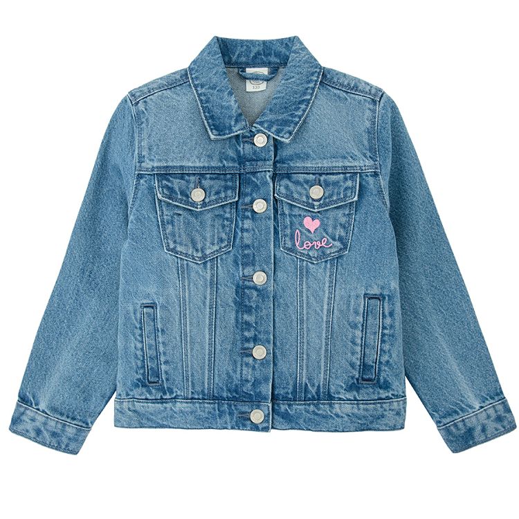 Jean jacket with buttons