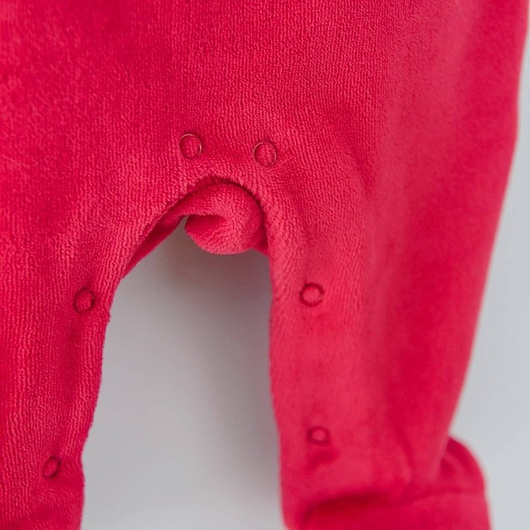 Red dungarees with reindeer