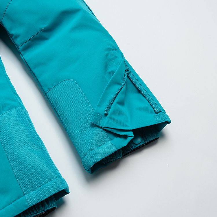 Παντελόνι σκι μπλε με τσέπες και ρυθμιζόμενες τιράντες