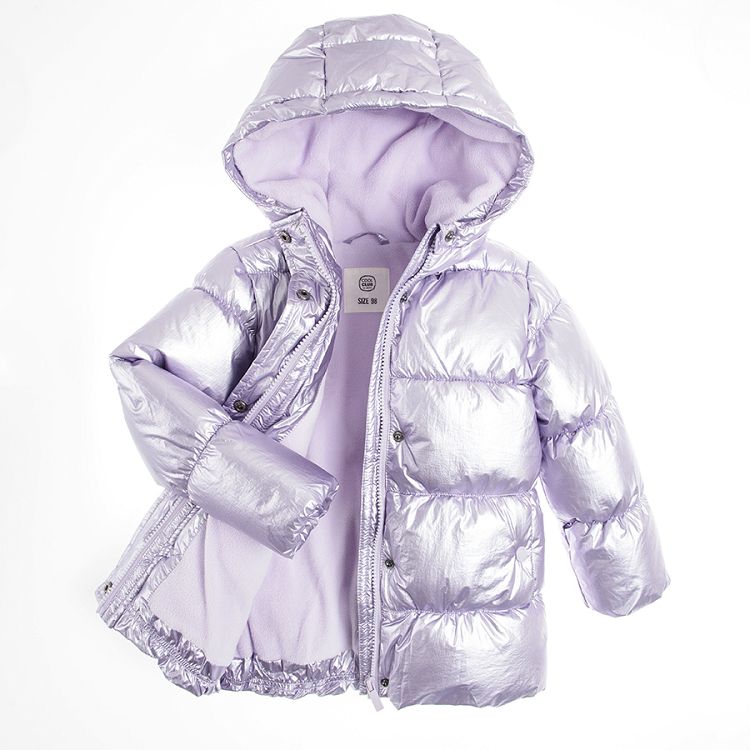 Violet hooded jacket
