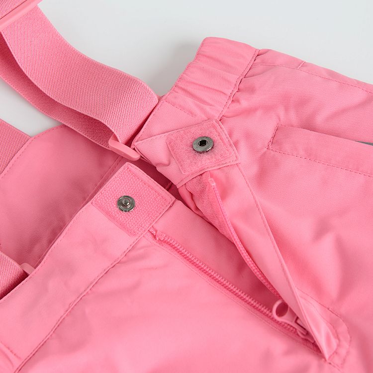 Pink ski trousers