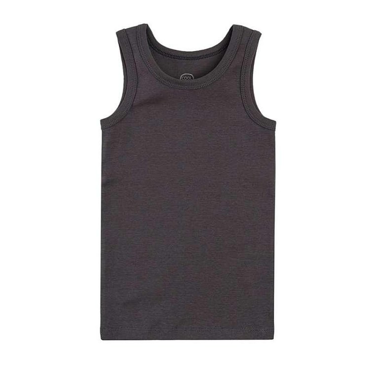 Organic cotton underwear vests with wide straps 5-pack