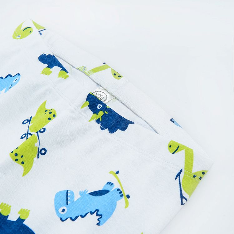 Long sleeve pyjamas with dinosaurs print