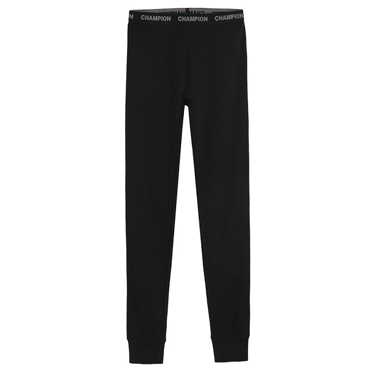 Green and black thermal leggings- 2 pack