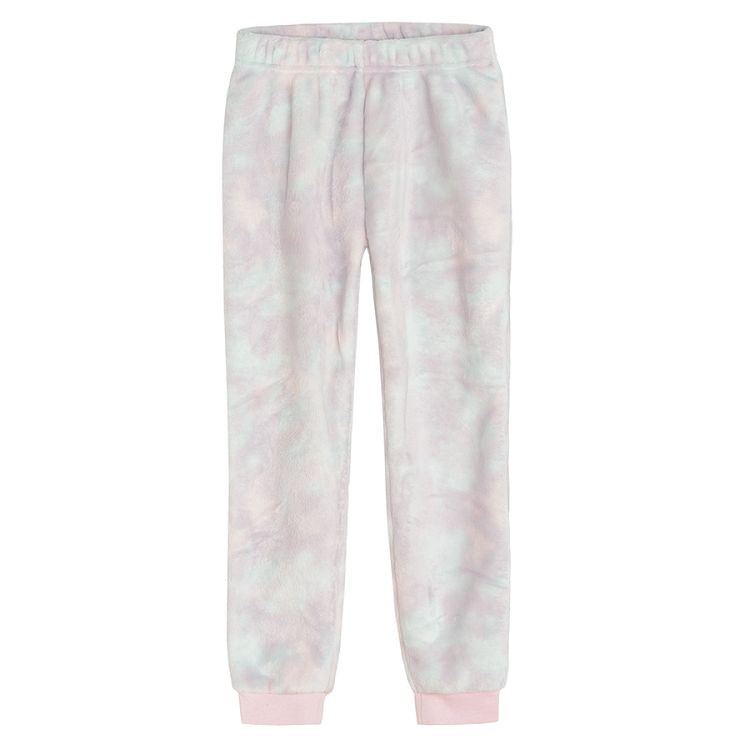 Pink tie dye unicorn long sleeve pyjamas