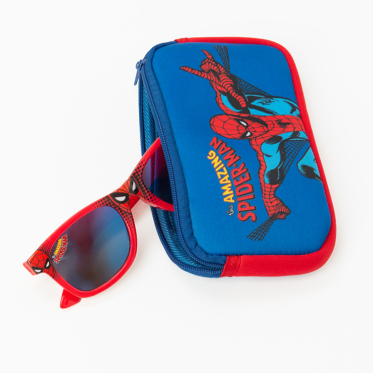 Spiderman sunglasses with case
