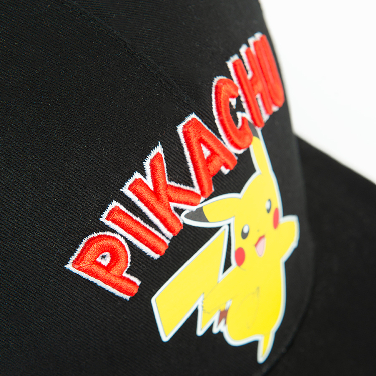 Καπέλο μαύρο με στάμπα PIKACHU