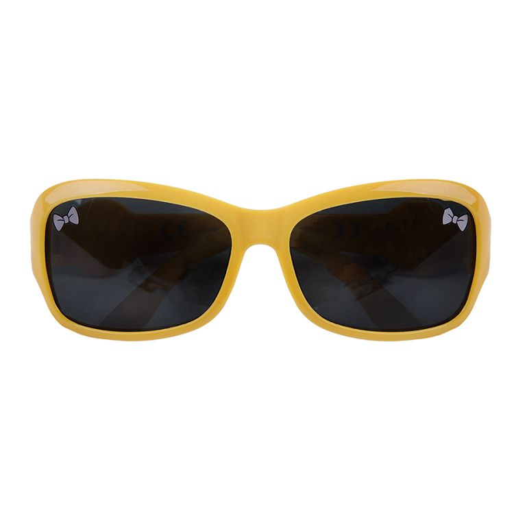 Γυαλιά ηλίου κίτρινα με στάμπα φιογκάκια