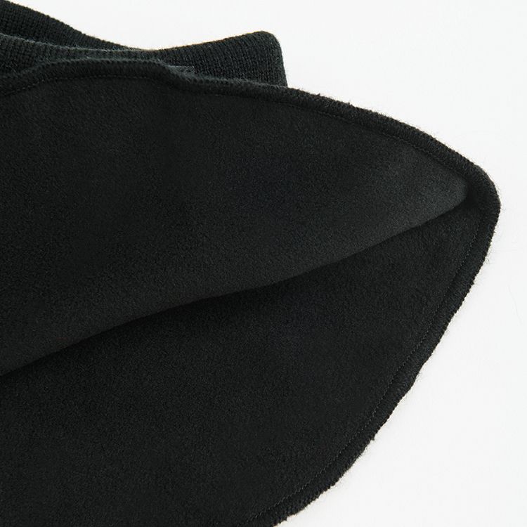 Black neckerchief with black lining