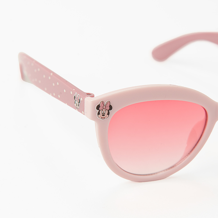 Minnie Mouse pink sunglasses with case