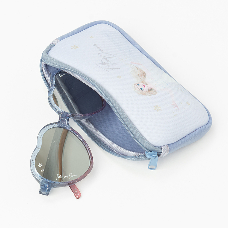 Frozen violet sunglasses with case