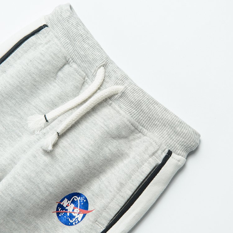 Φόρμα γκρι με κορδόνι και στάμπα Nasa