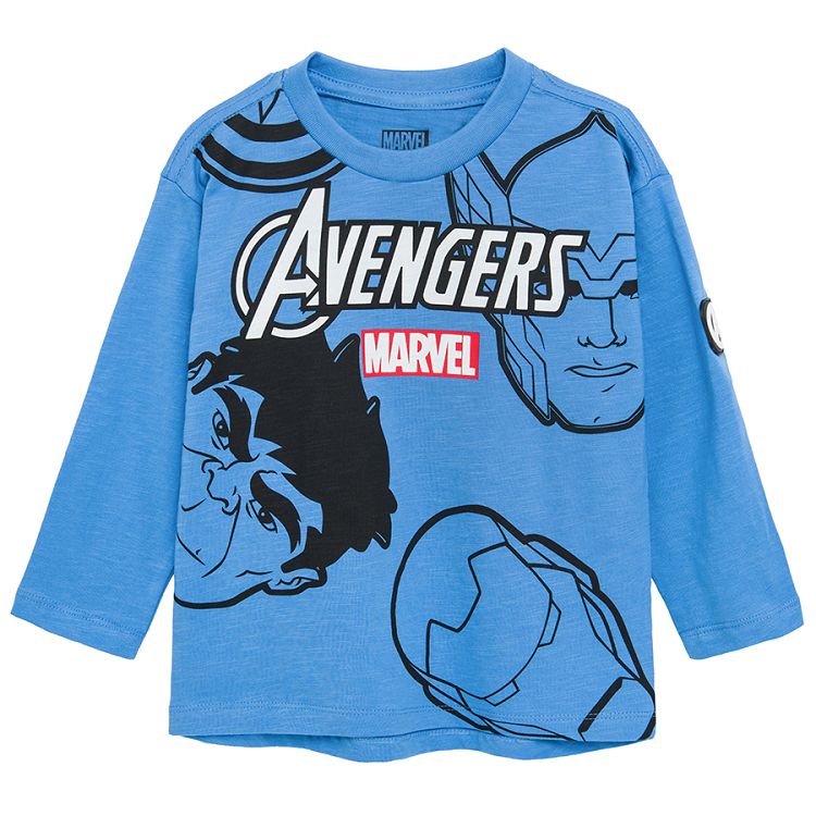 Μπλούζα μακρυμάνικη 2 τμχ με στάμπα Avengers