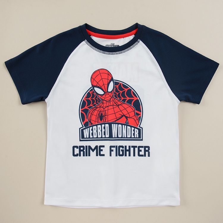 Σετ αθλητικό μπλούζα κοντομάνικη και σορτς με στάμπα Spiderman