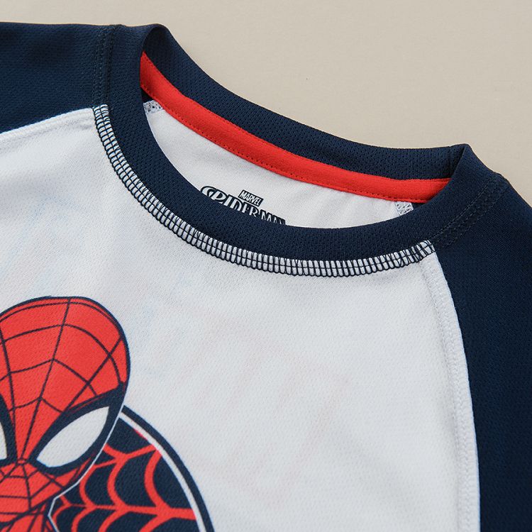 Σετ αθλητικό μπλούζα κοντομάνικη και σορτς με στάμπα Spiderman
