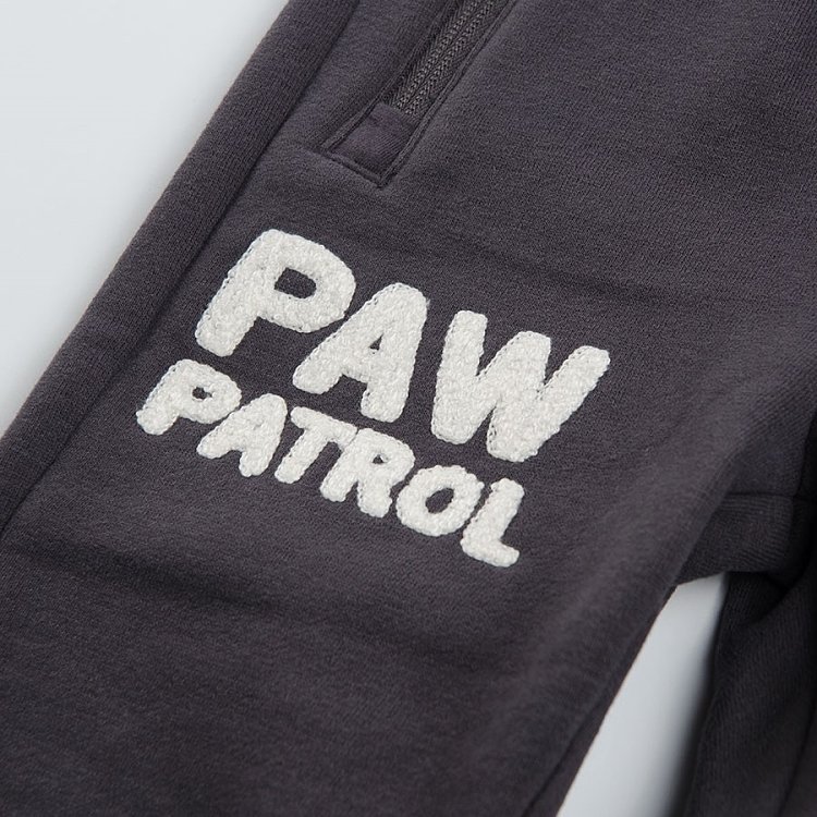 Φόρμα γκρι με λάστιχο, τσέπες και στάμπα Paw Patrol