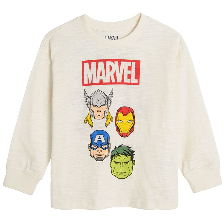 Φούτερ λευκό με στάμπα Marvel