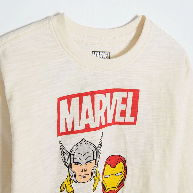 Φούτερ λευκό με στάμπα Marvel