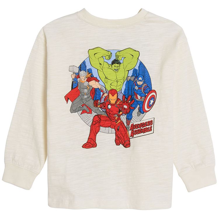 Φούτερ λευκό με στάμπα Marvel