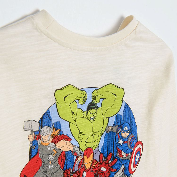 Φούτερ λευκό με στάμπα Marvel